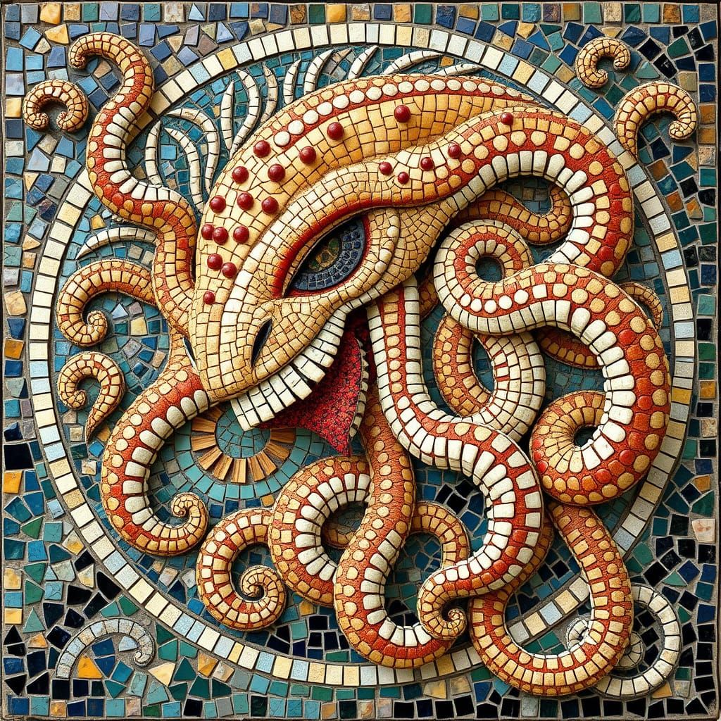 Gaudian Greek Goddess of the Mosaic Age