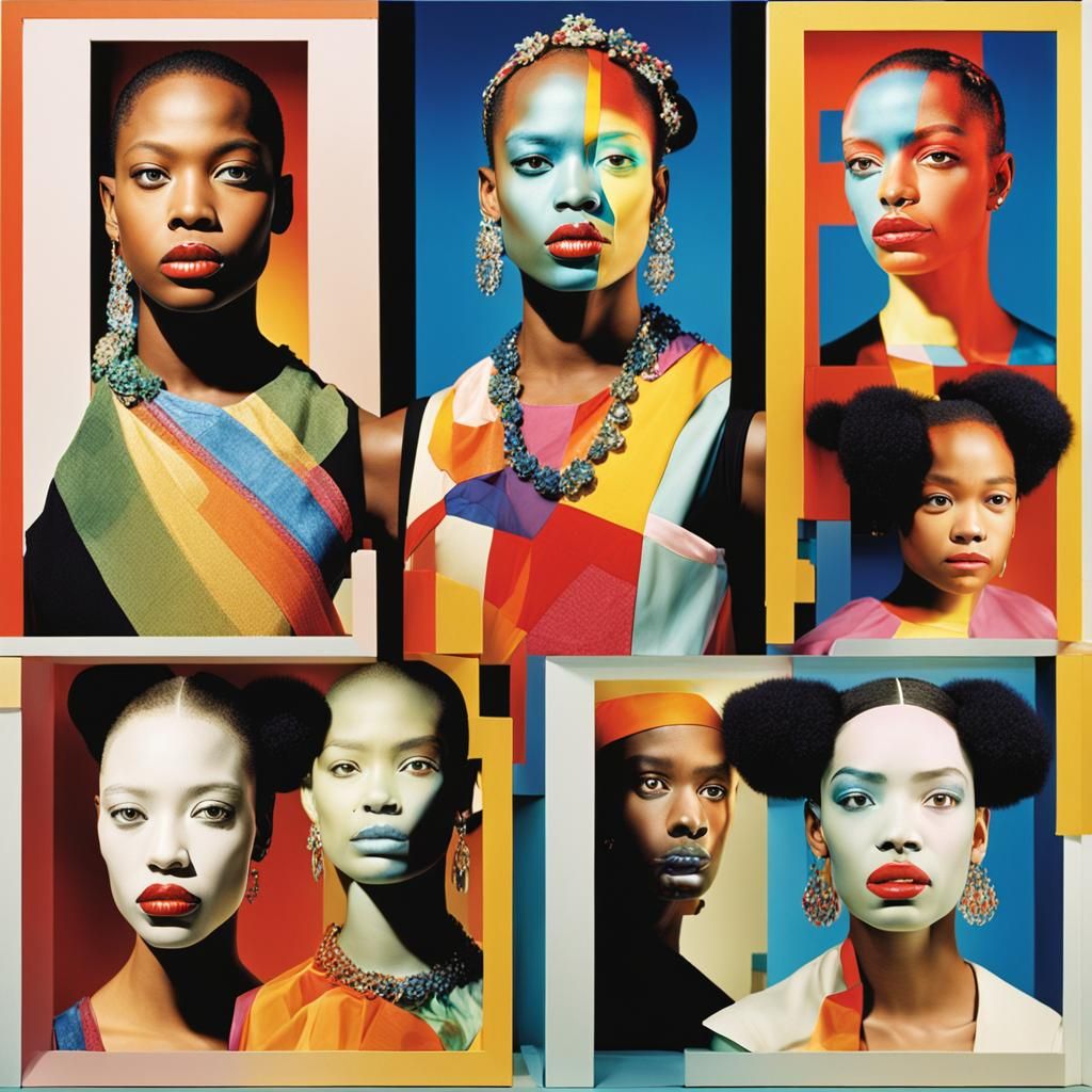 Simultaneous Dresses: LaChapelle-Inspired Photo