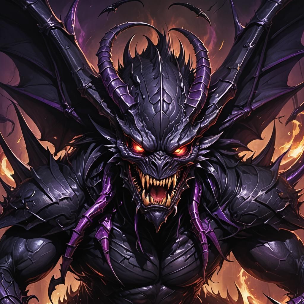 Menacing Dark Fantasy Demon in High Detail