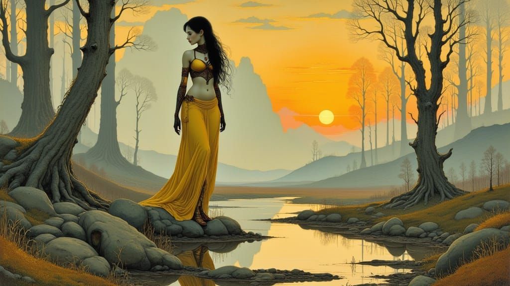 timid cyborg druid gal