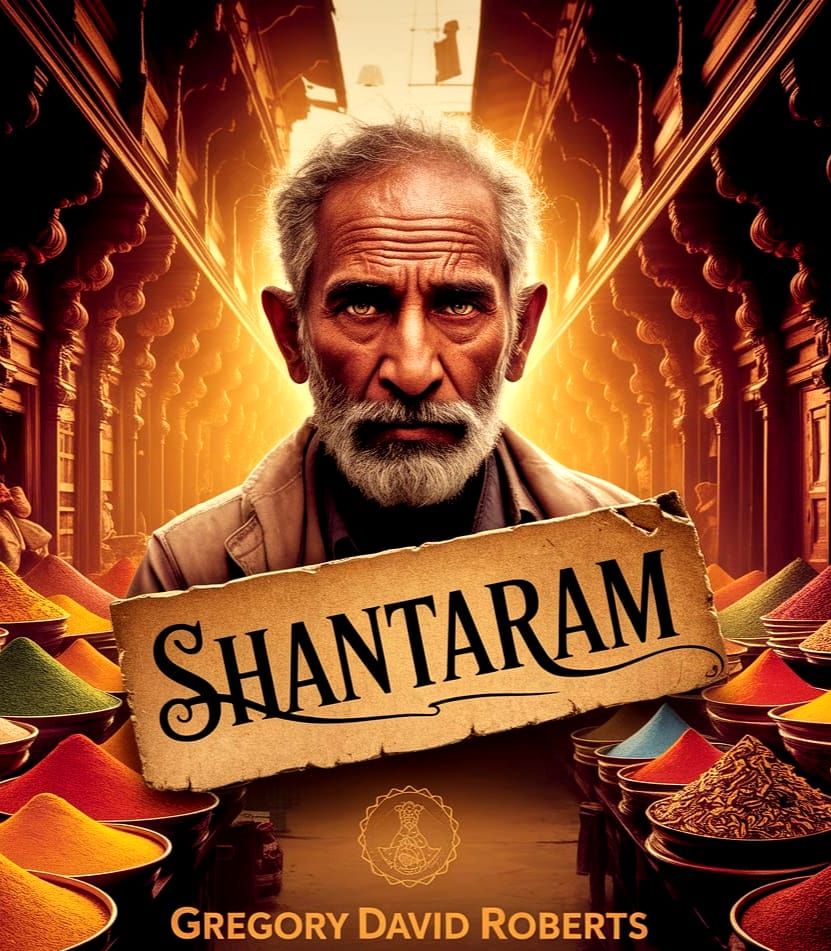 Shantaram Book Cover in Style of Steve McCurry