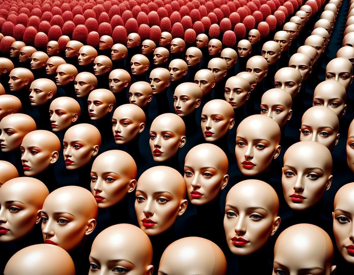 Vibrant Surreal Autostereogram of Artistic Expression