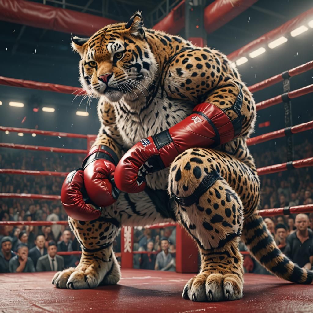 Big Cat Ready to Box, Detailed Matte Painting