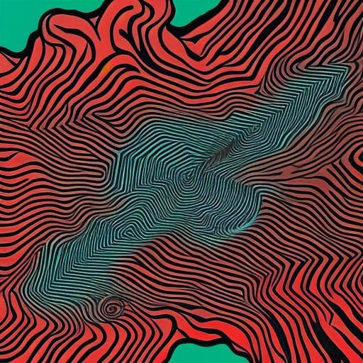 Active Plate Tectonics in Pablo Amaringo Style