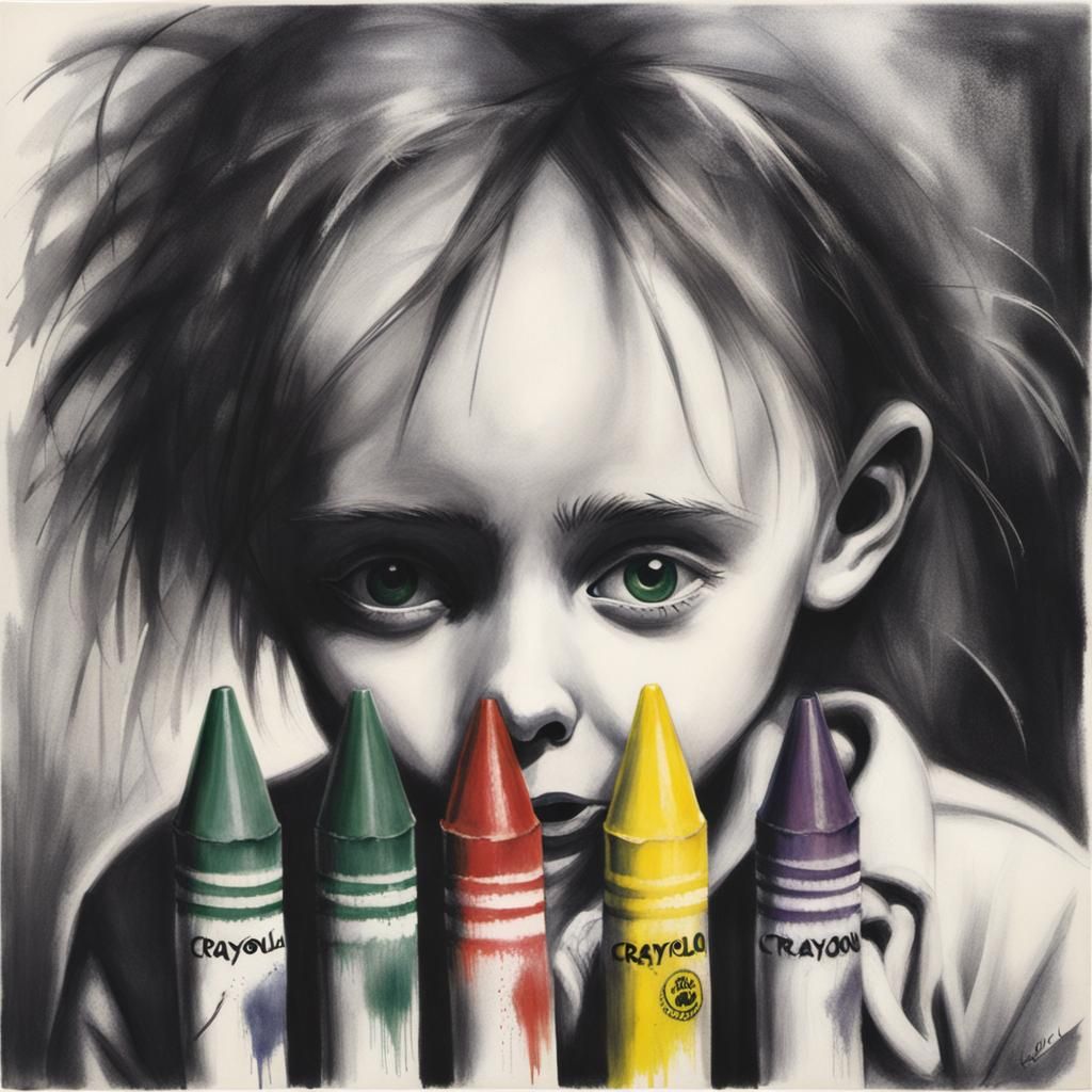 Crayola Crayons in Gammell's Grotesque Style