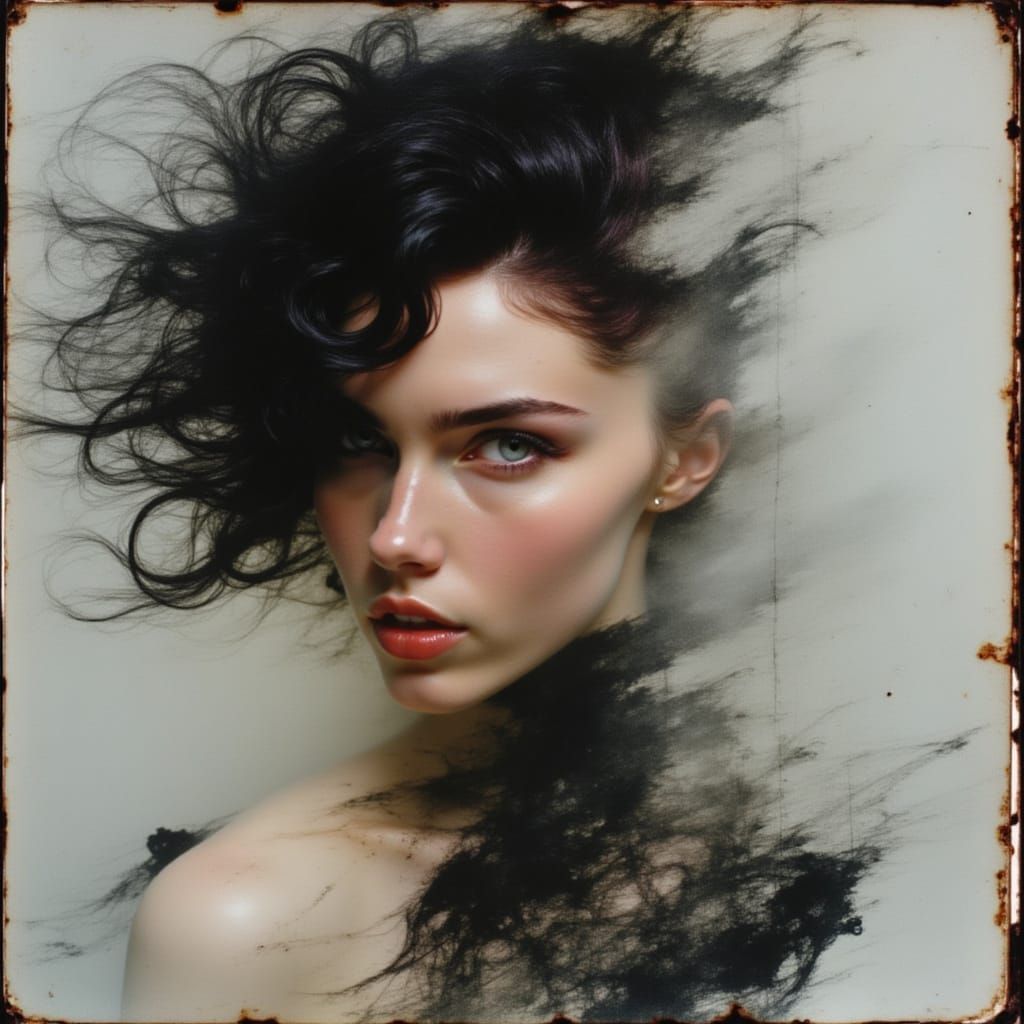 A woman with a captivating gaze