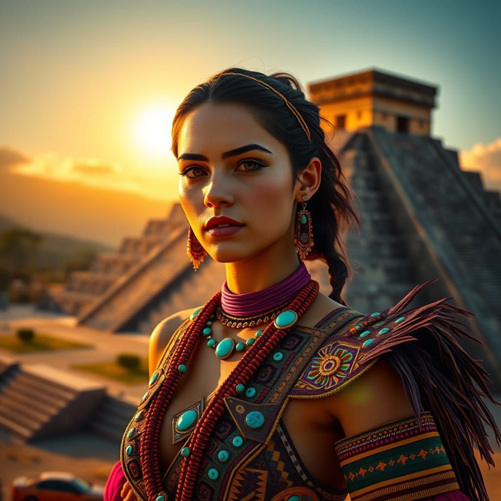 a hyper-detailed image of a beautiful female figure inspired...