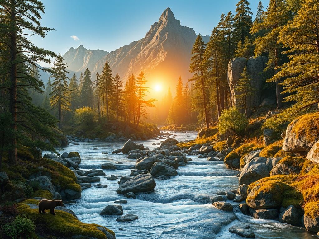 Enchanted Wilderness of Ancient Mountains