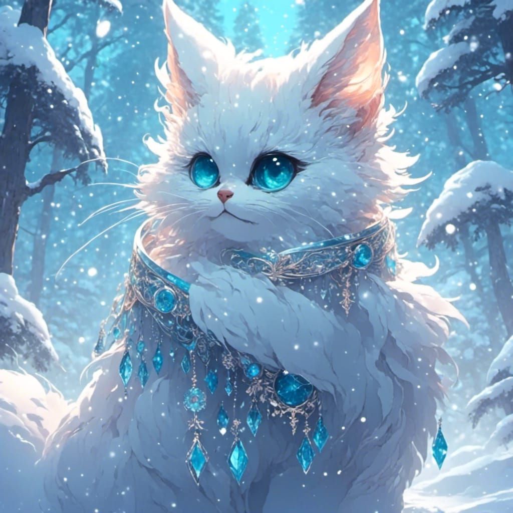 Animals Playing in Winter Wonderland