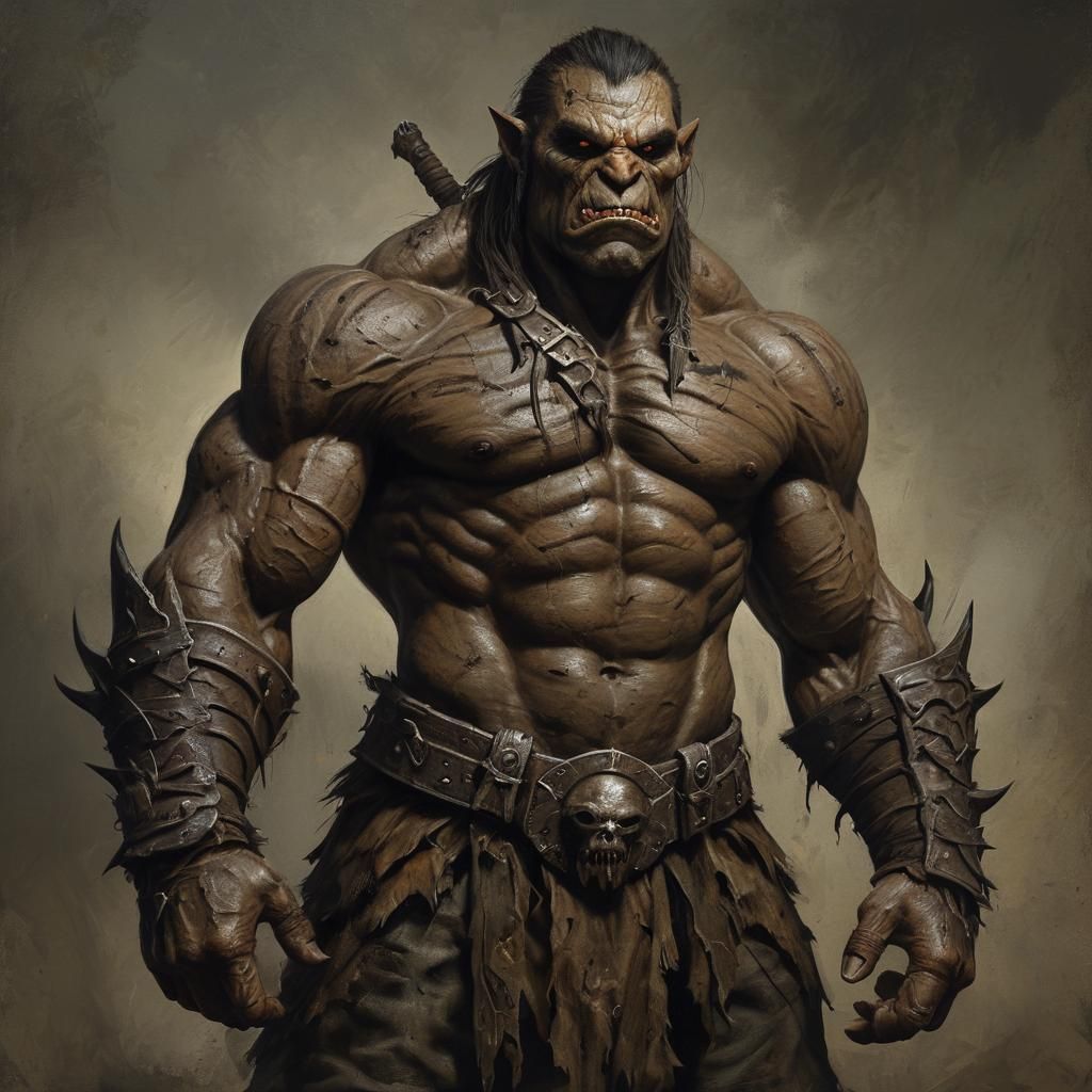 A battle-scarred orc warrior.