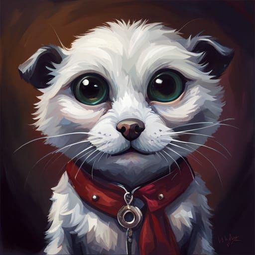 Adorable Animal Portrait in Expressive Style