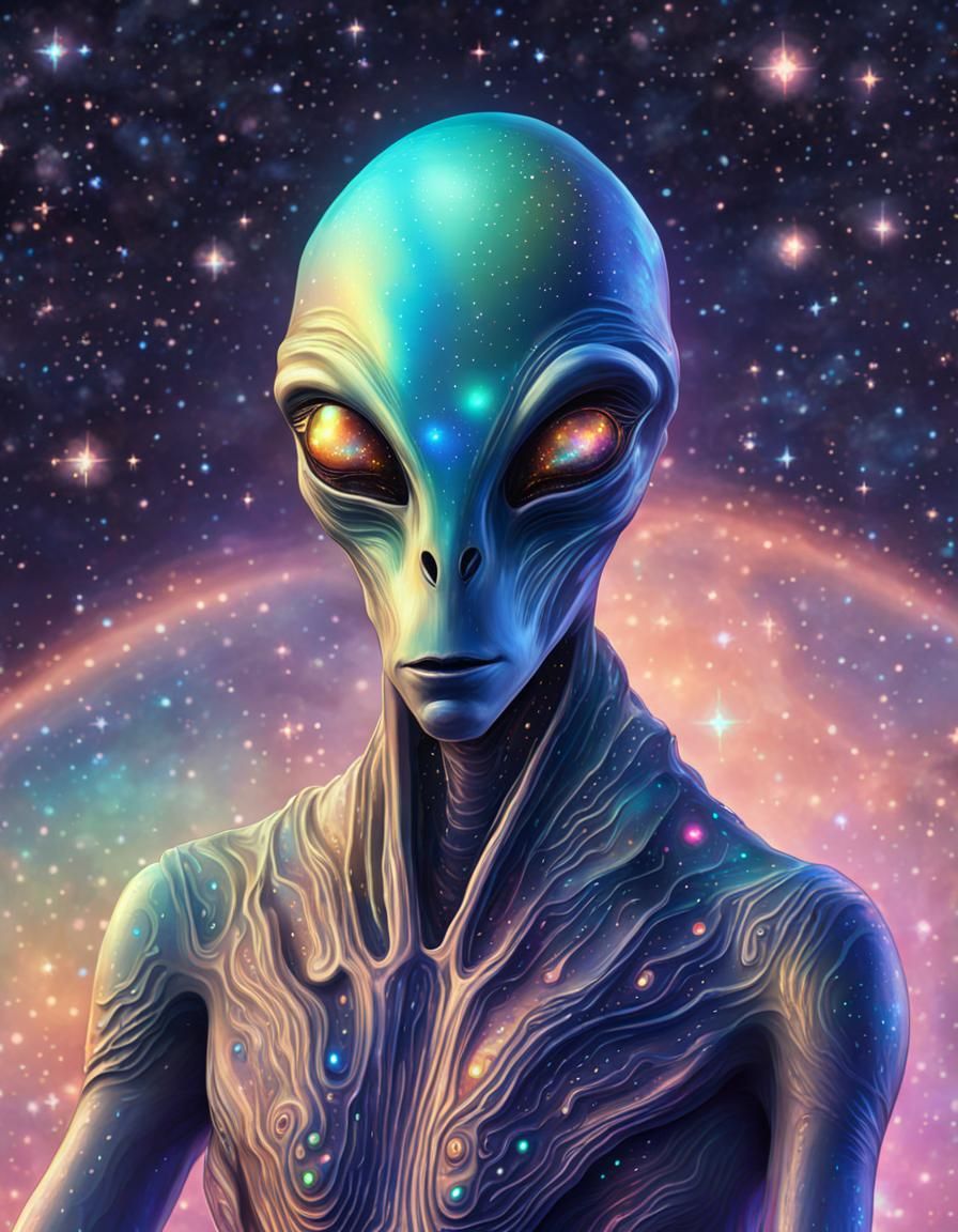 Holographic Alien Among the Stars