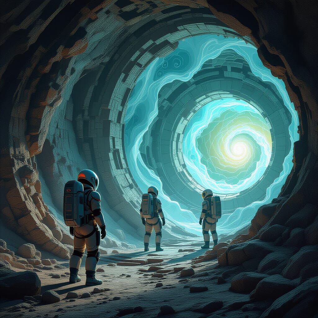 Venus Cave Explorers Discover Ruined Hall