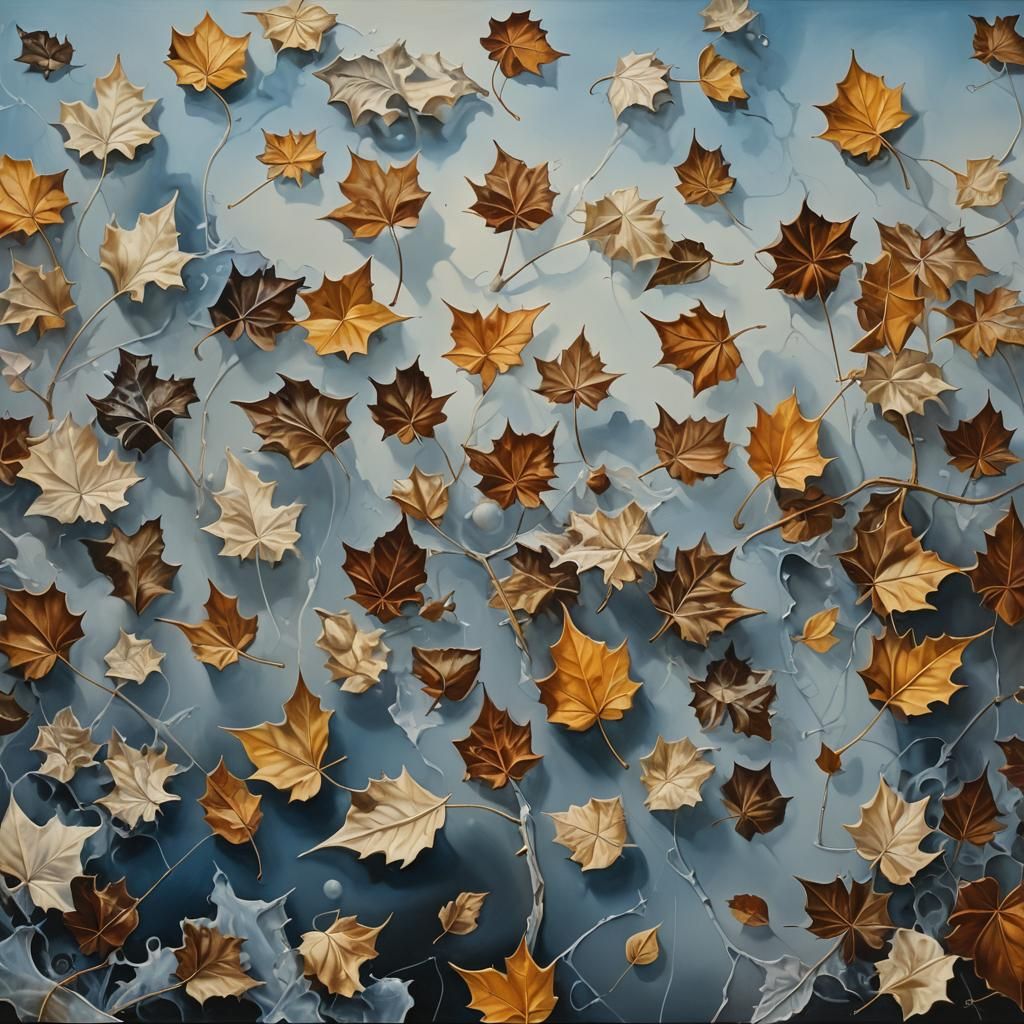 Surreal Frost Scene in Salvador Dali Style