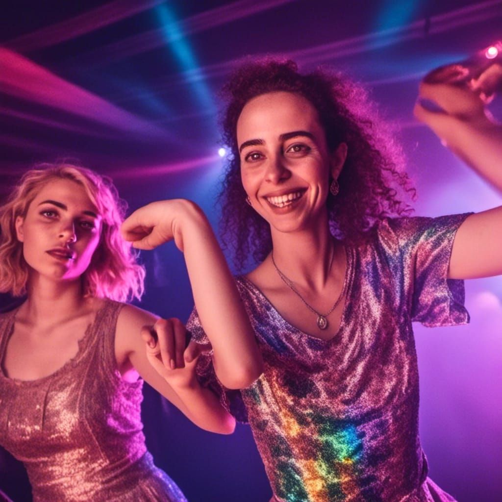 Disco Dance: Three Trans Women in Ethereal Lighting