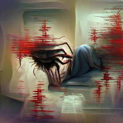 Sinister Post-Traumatic Stress Disorder Art