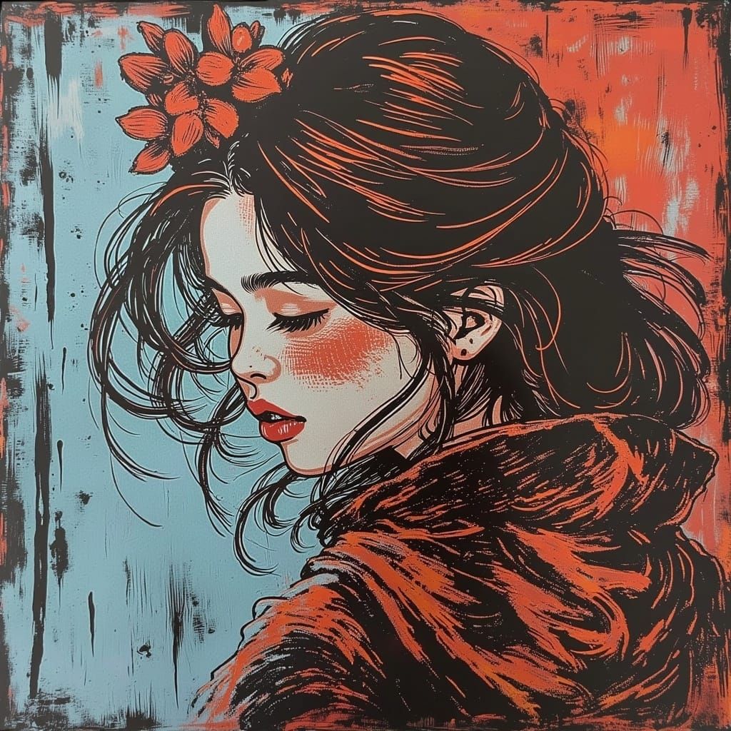 Evocative Portrait Displaying the Profoundness of Existence