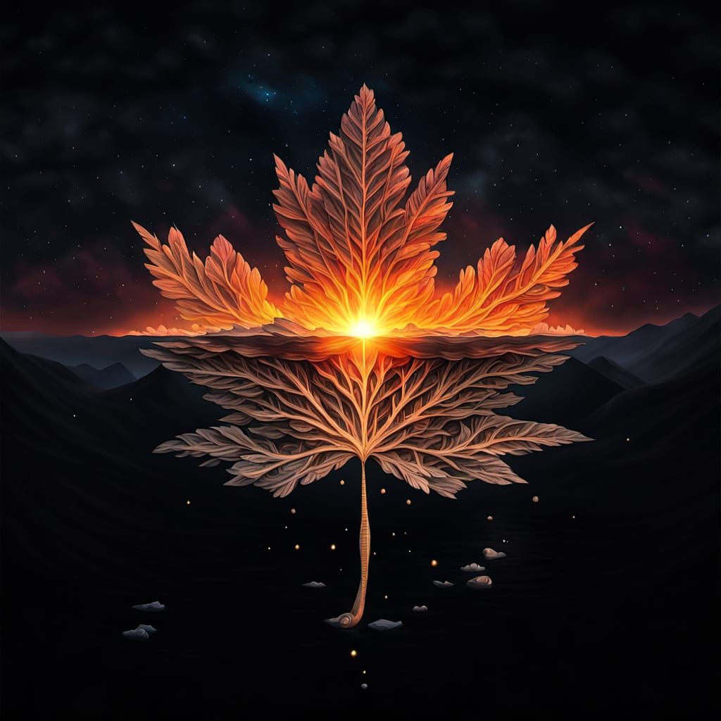 Cosmic God on Throne: A Double Exposure Portrait