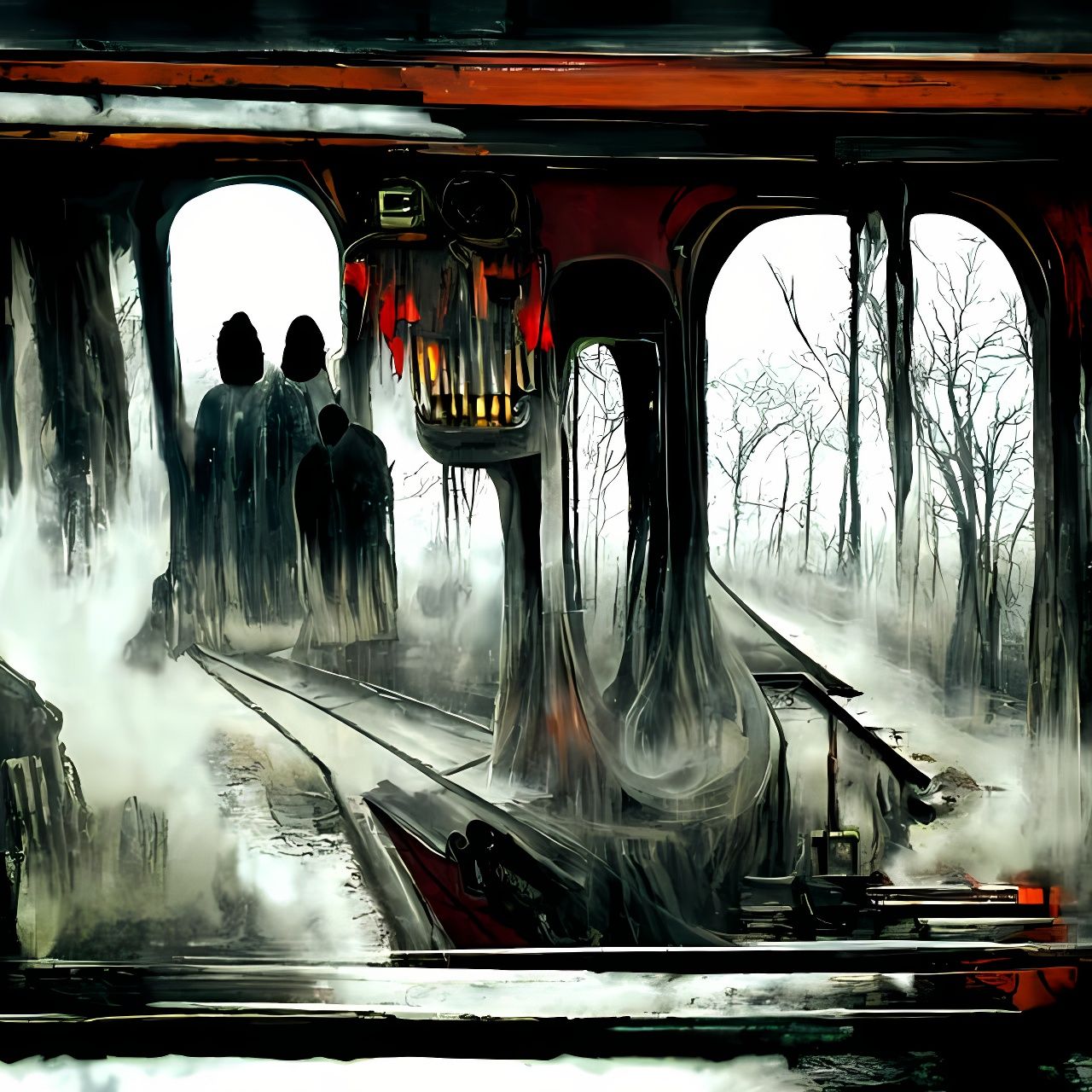 Sinister Ghost Train Ride Through Dark Ages Cemetery