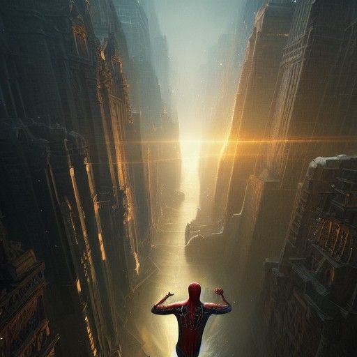 Spiderman vs Gods: Dark Fantasy Concept Art