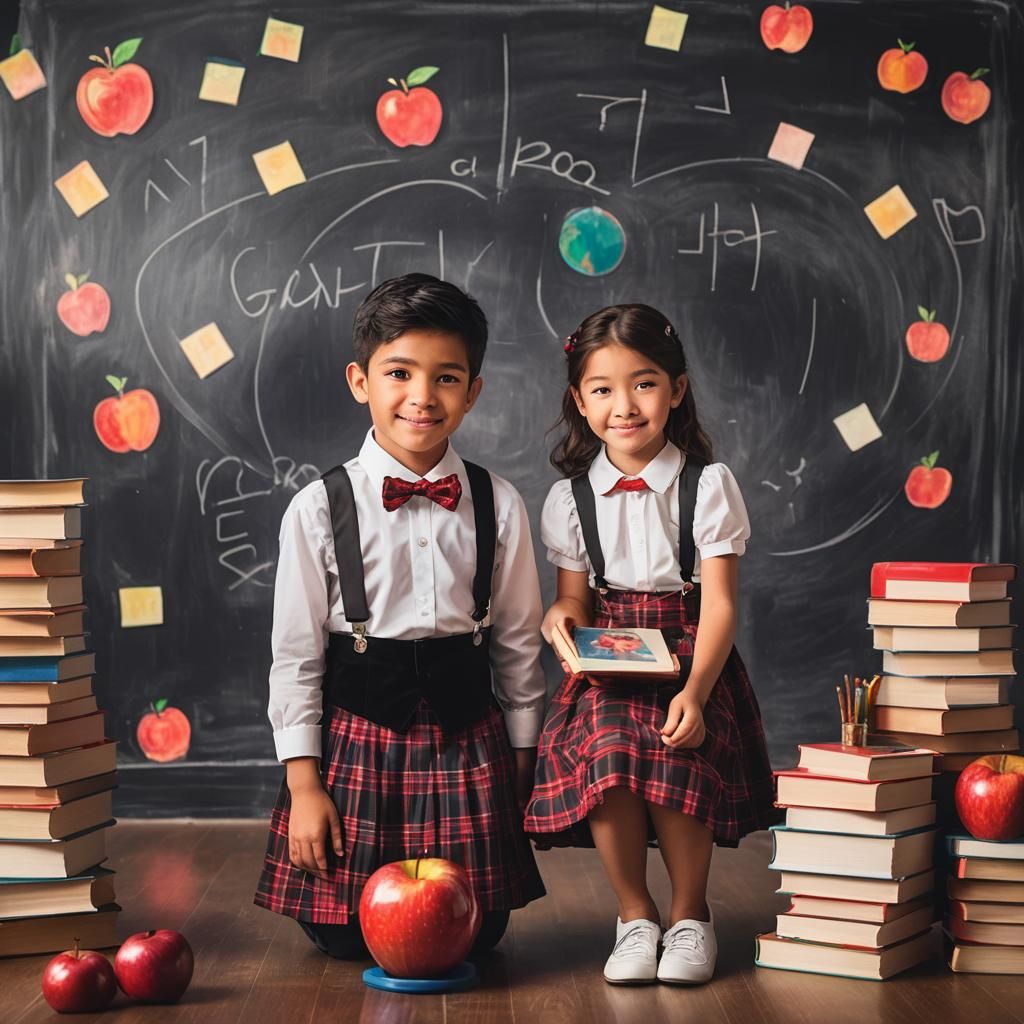 Children in School Portraits by Masters