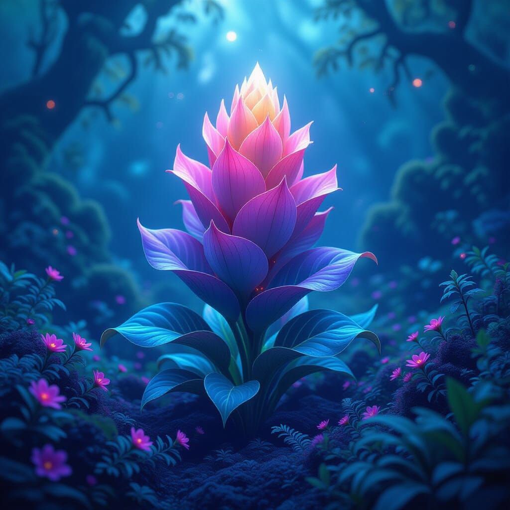 Extraordinary Polymorph Plant in Magical Ecosystem