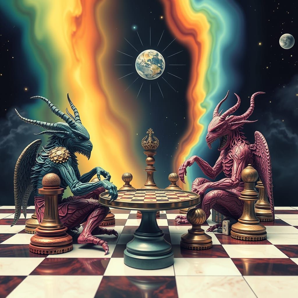 Psychedelic Chess Cafe at Galaxy's End: Sacred Geometry Utop...