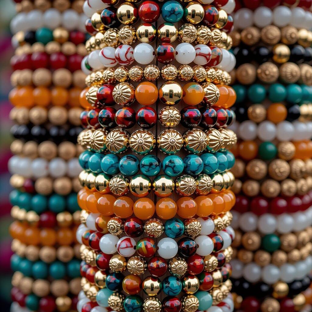 Tower of Beads: A Colorful Balancing Act