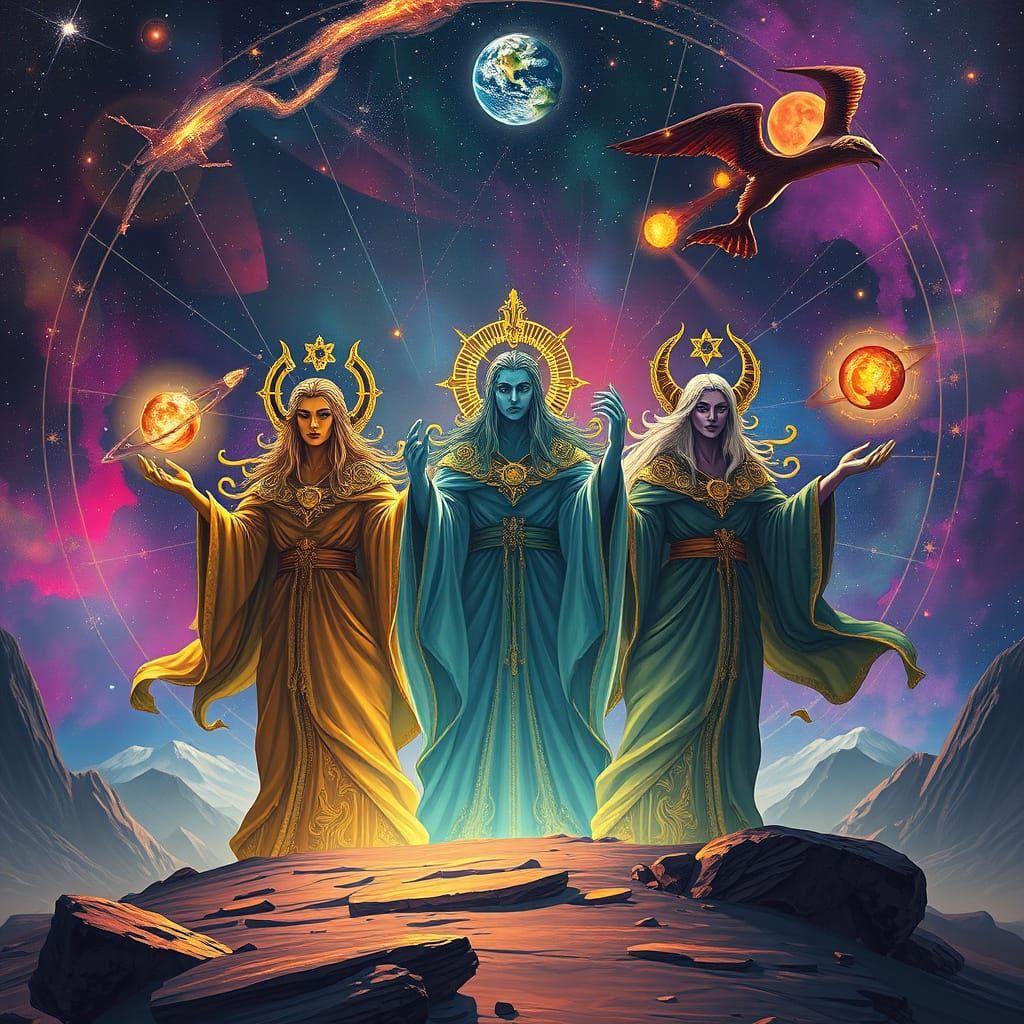 Cosmic Zodiac Entities Influencing Planetary Destinies