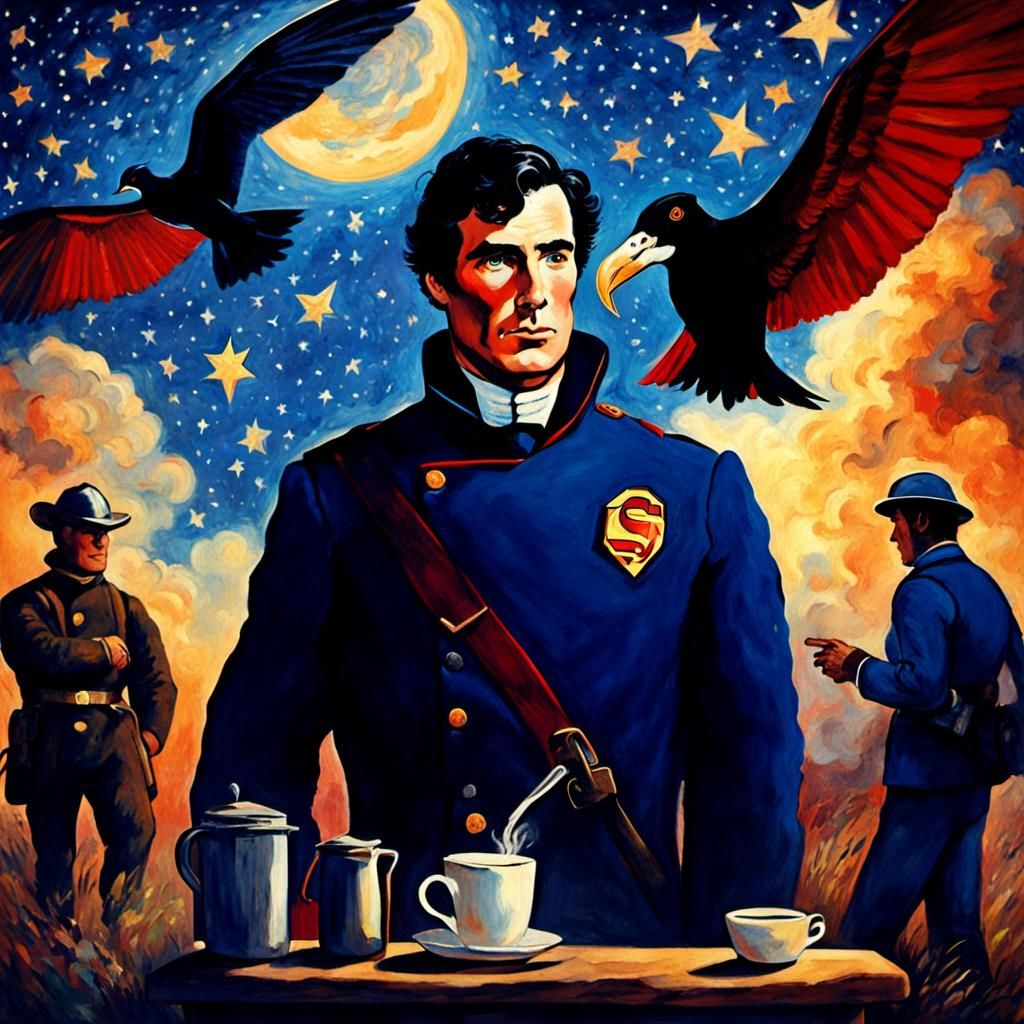 Firefighters, Impressionist Barista, Starry Bird, Superhero