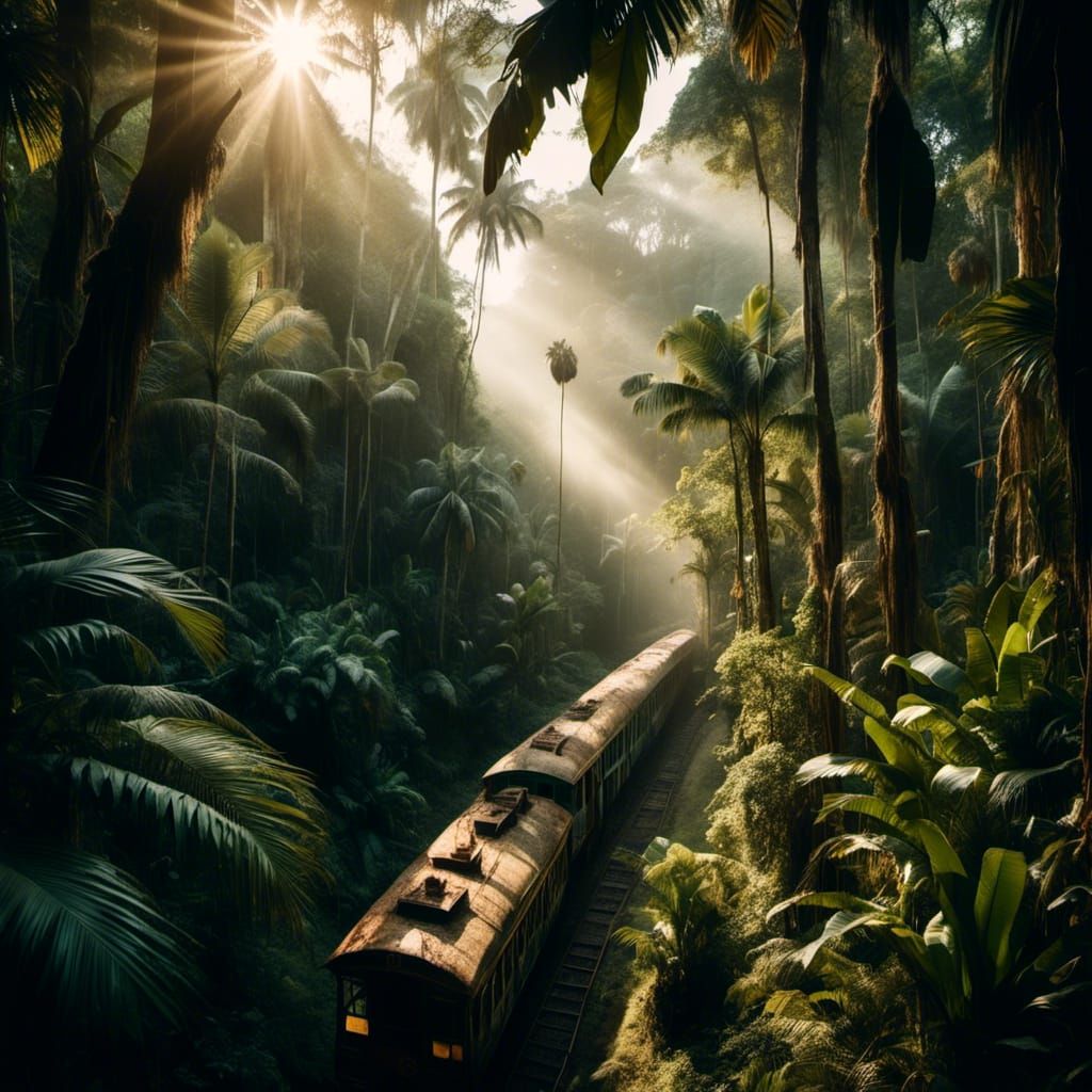 Jungle Train: Panoramic Landscape Photography