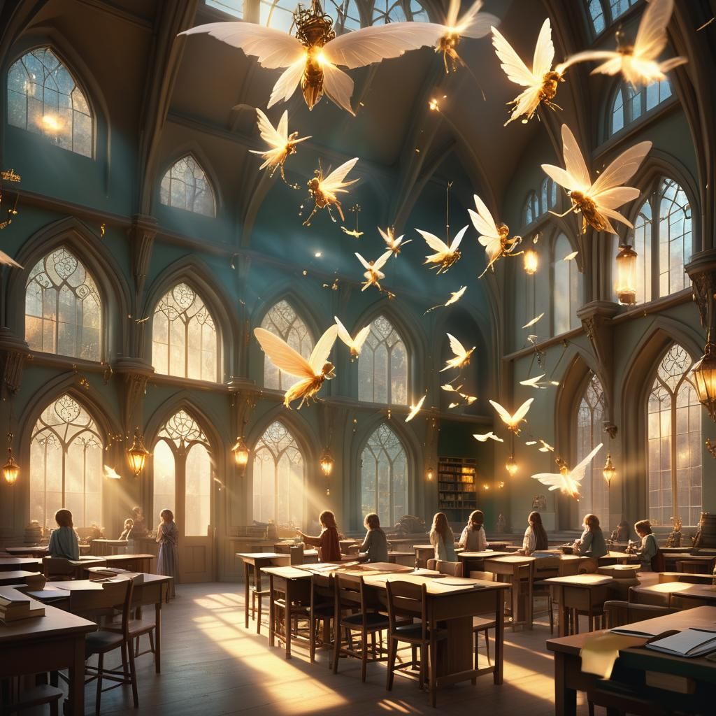 Fairies Practice Light Magic at Mysticalhaven Academy