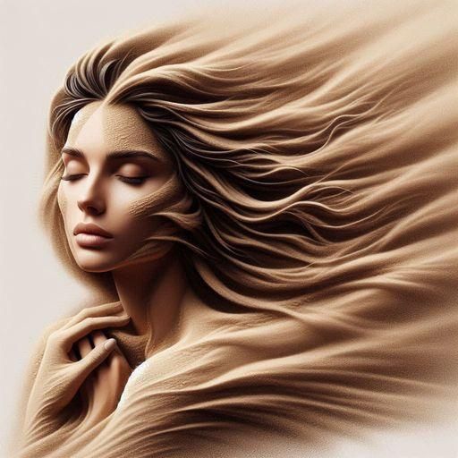 Surreal Beauty of Desert Dunes in Soft Pink Tones