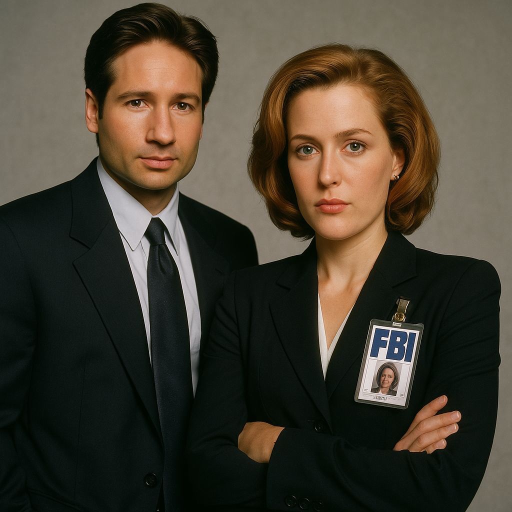 Fox Mulder and Dana Scully from The X-Files