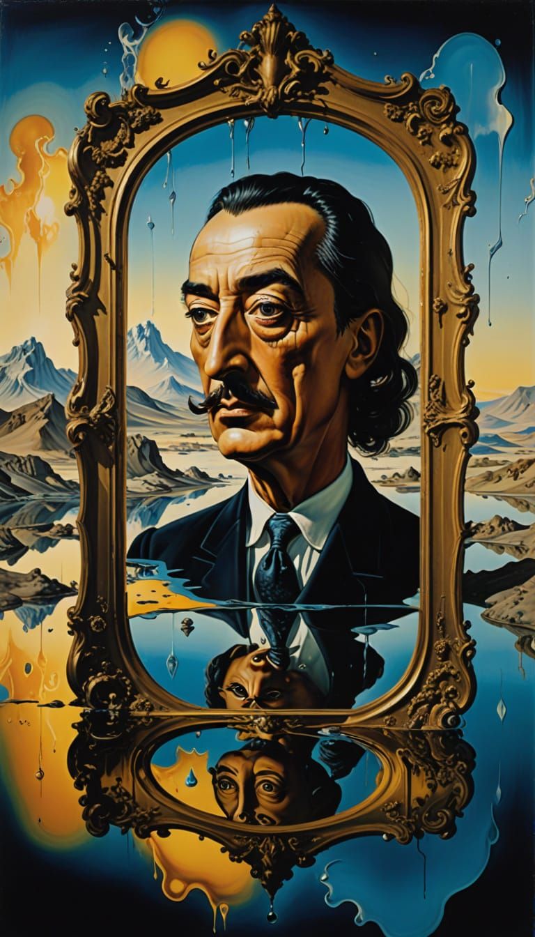 Ethereal Mirrors Reveal Alternate Realities in Surrealism