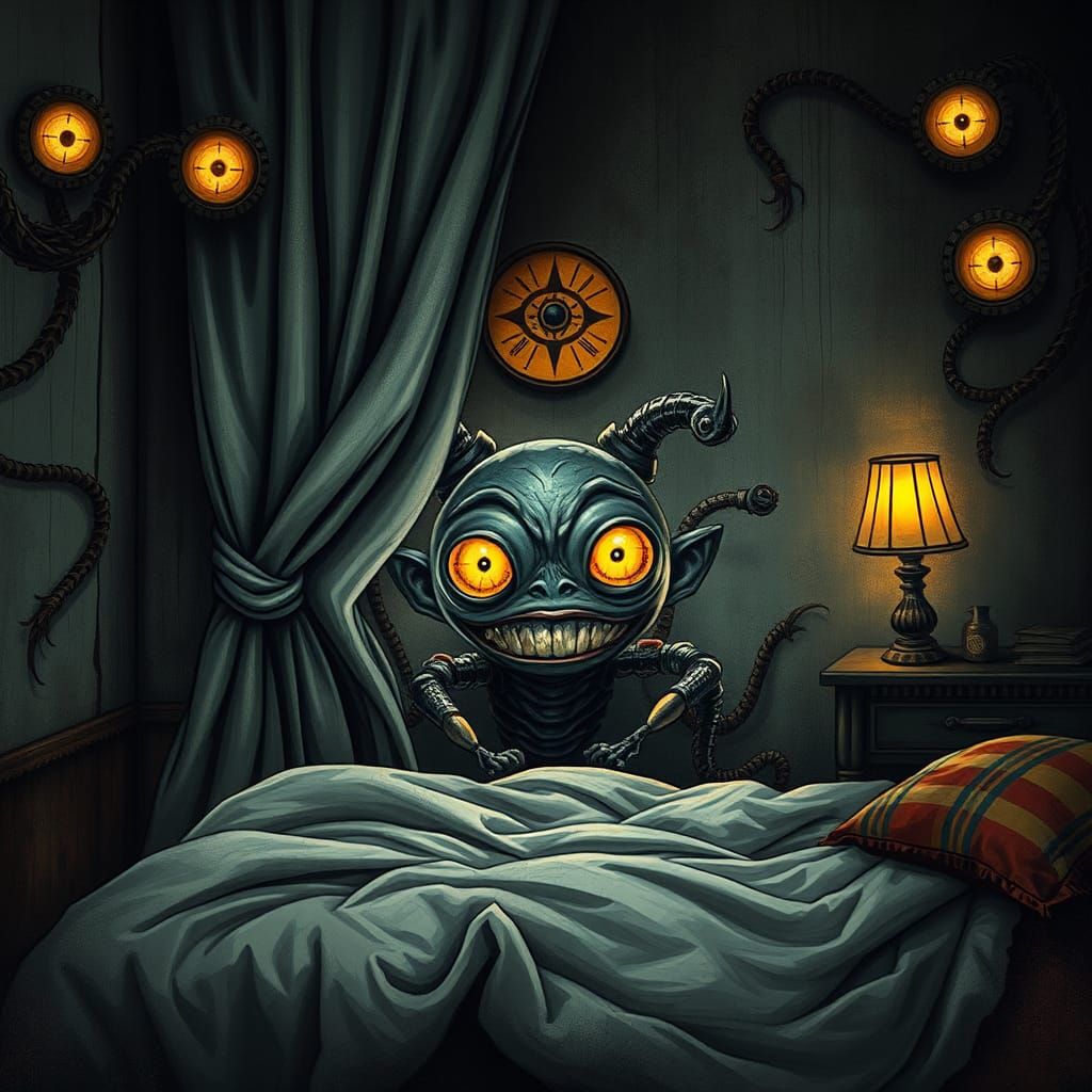 Happy halloween "super cute chibi Monster in the closet"
(horror dystopian Art Deco Heavy Metal Record Cover:1.5)/
/ ...