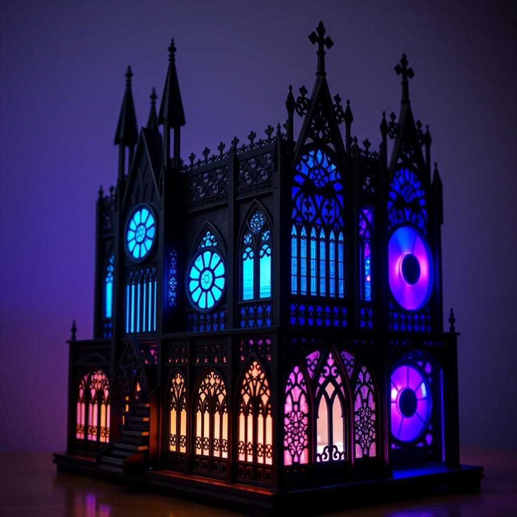Ethereal Gothic PC Build in Cyberpunk Style