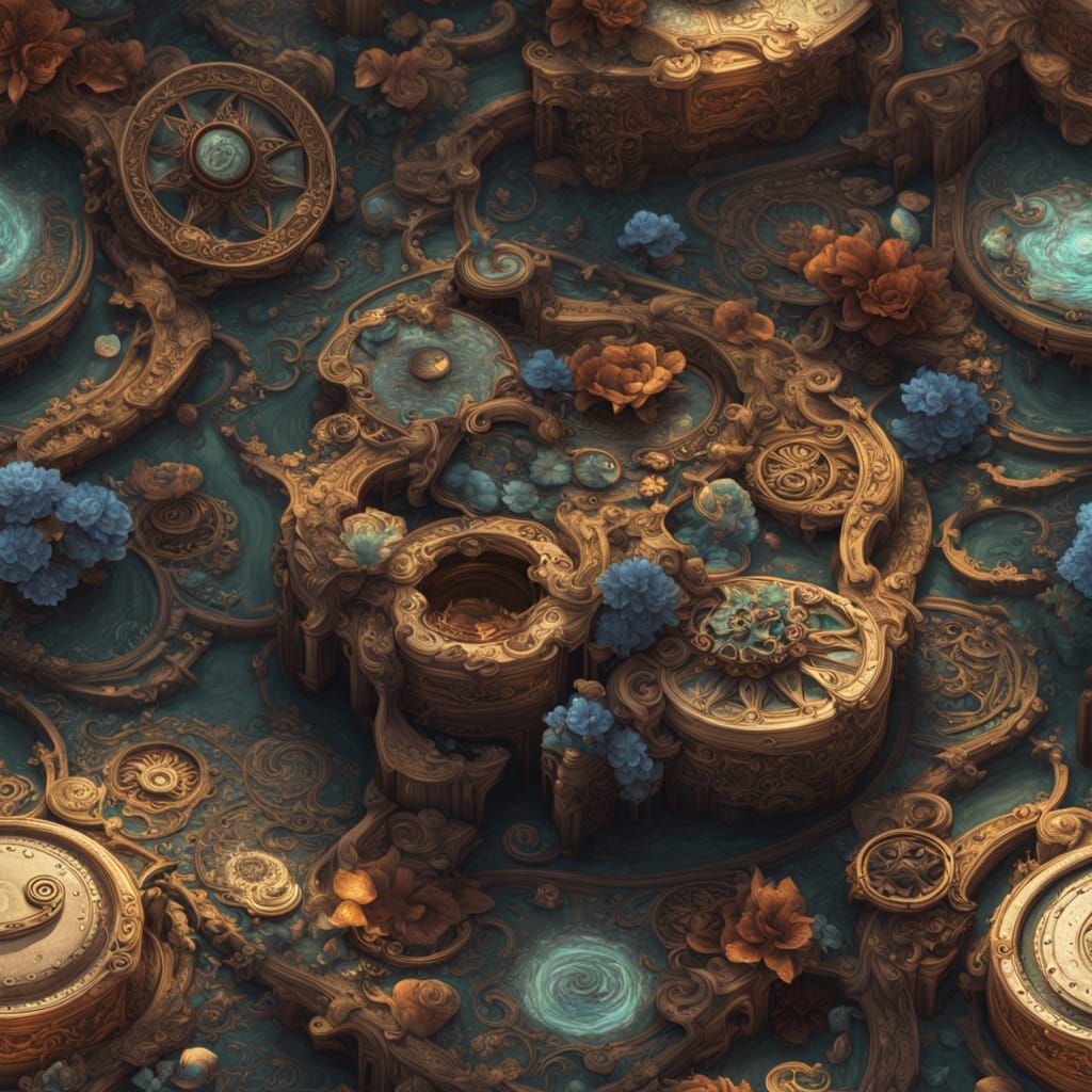 Abstract Nostalgia Vortex of Memories