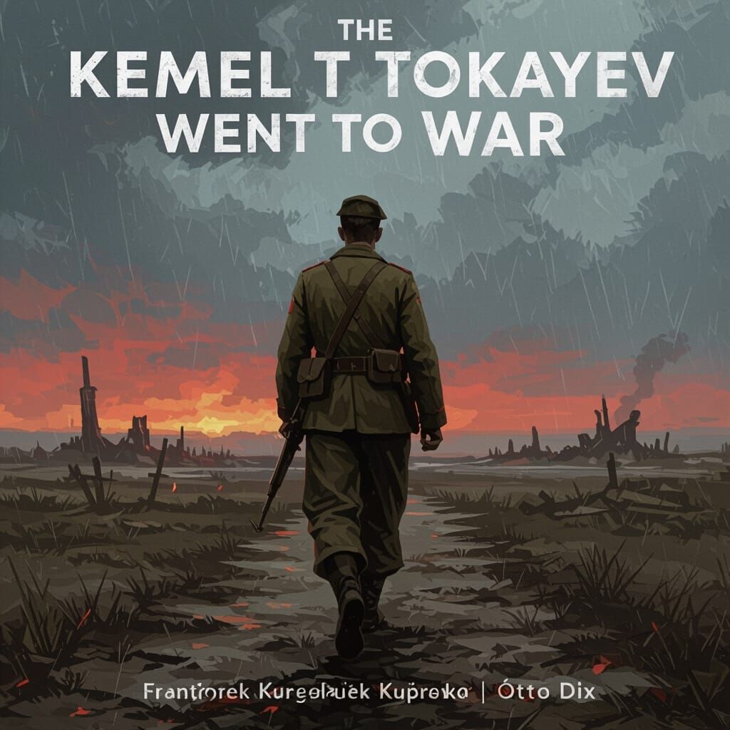 Soldier's Journey Through War-Torn Landscape