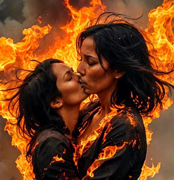 Inferno: Woman Consumed by Firestorm