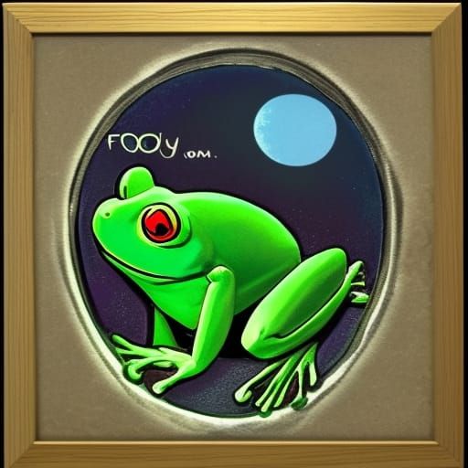 Frog on the Moon