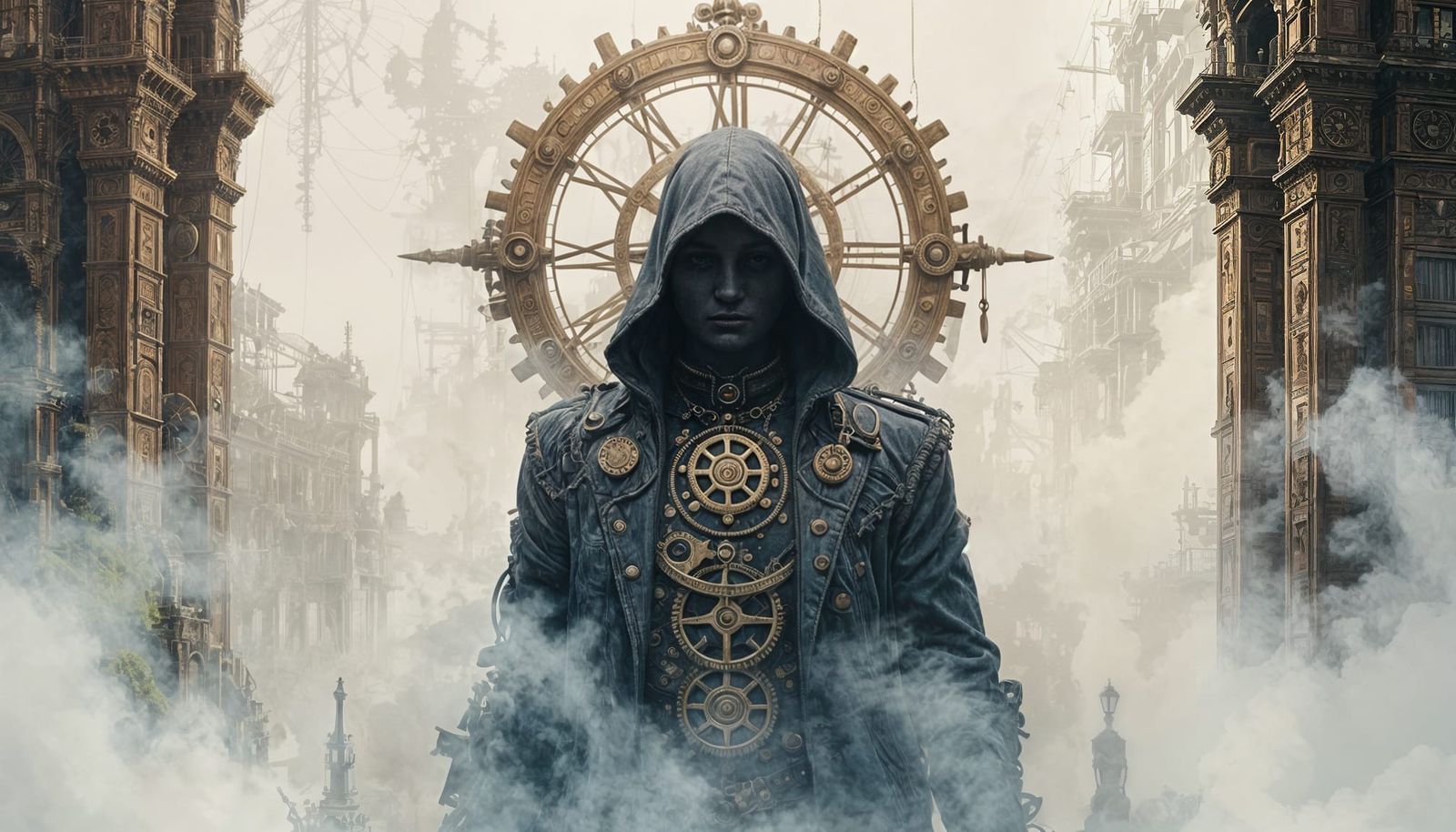 Steampunk Ritual in Surrealist Style