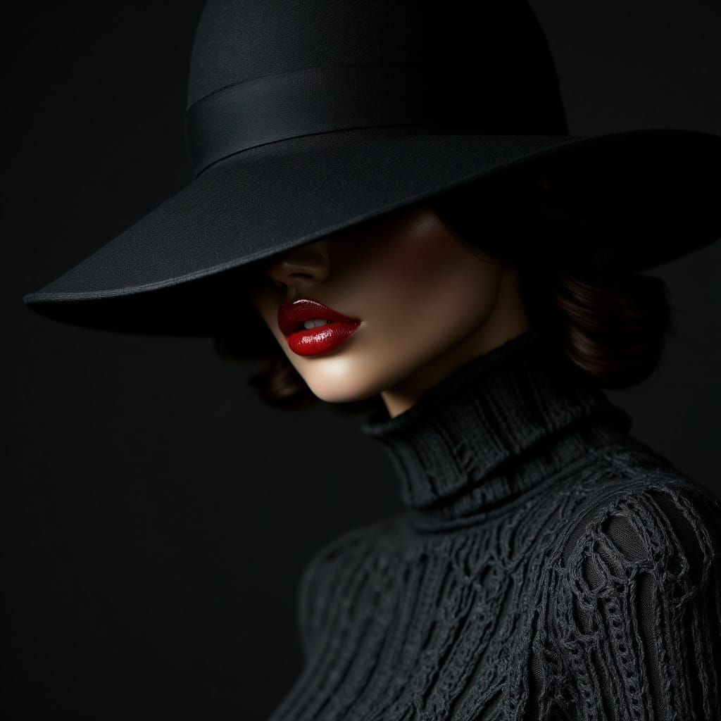 Steampunk Siren in Noir Inspired Elegance