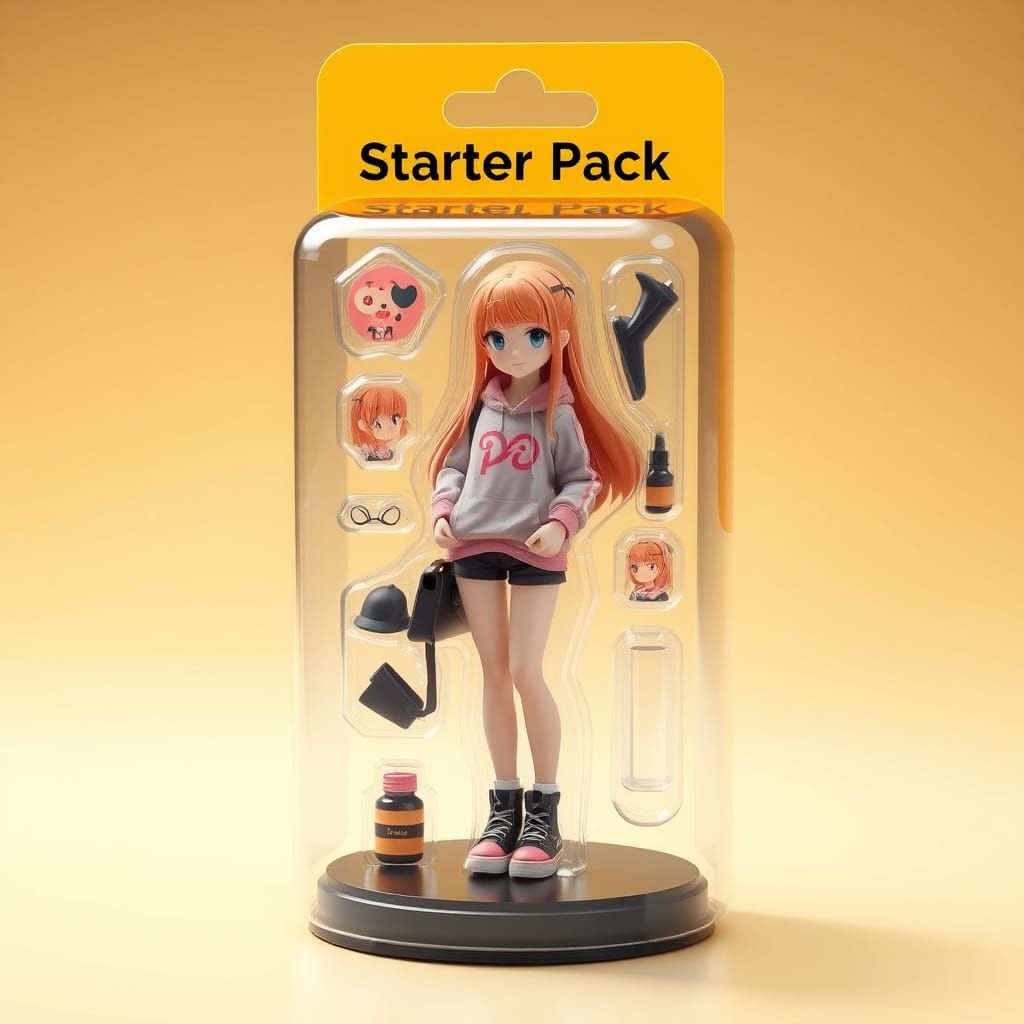 Starter Pack Figurine in Premium Packaging