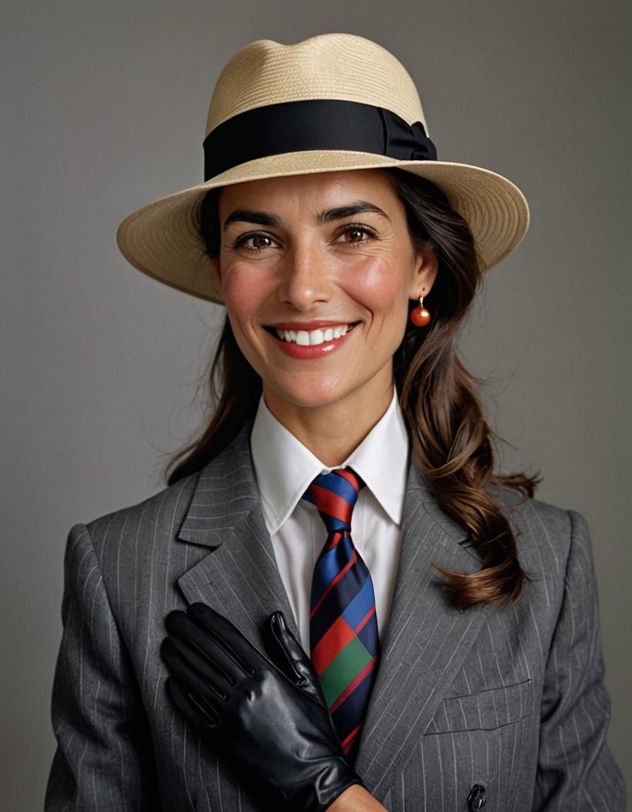 Elegant Spanish Woman in Business Suit Portrait