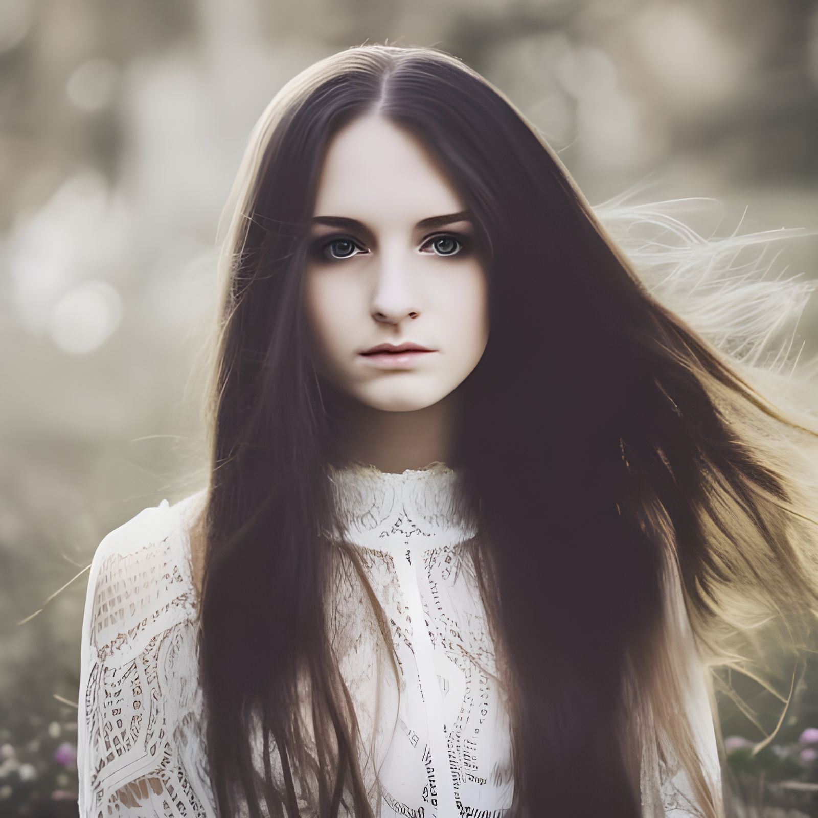 Detailed Portrait of a Crying Woman