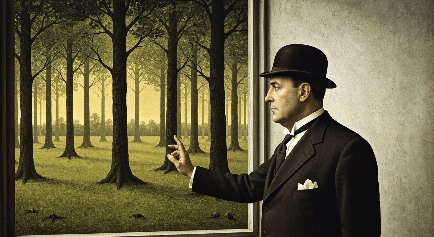 Man Gazes From Cosmos to Surreal Belgian Forest