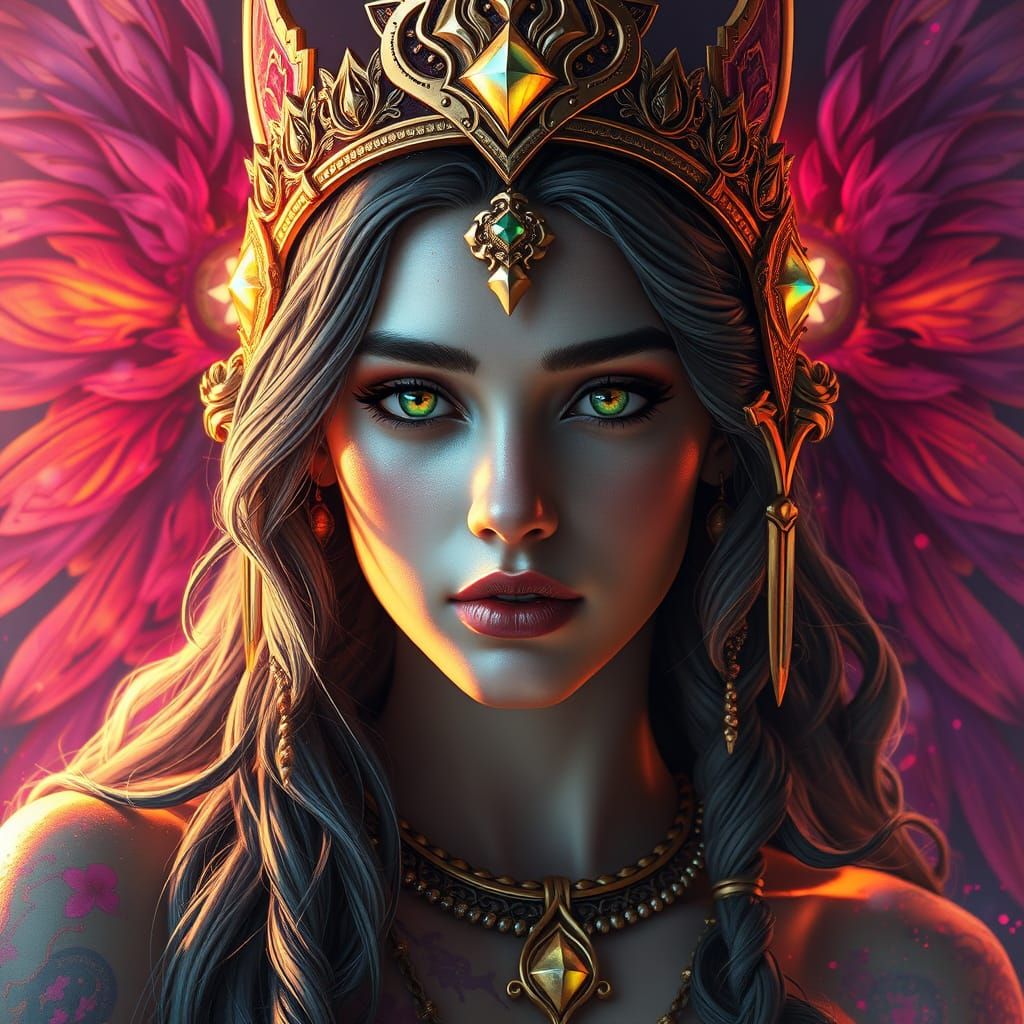 Goddess Calypso in Triadic Colors