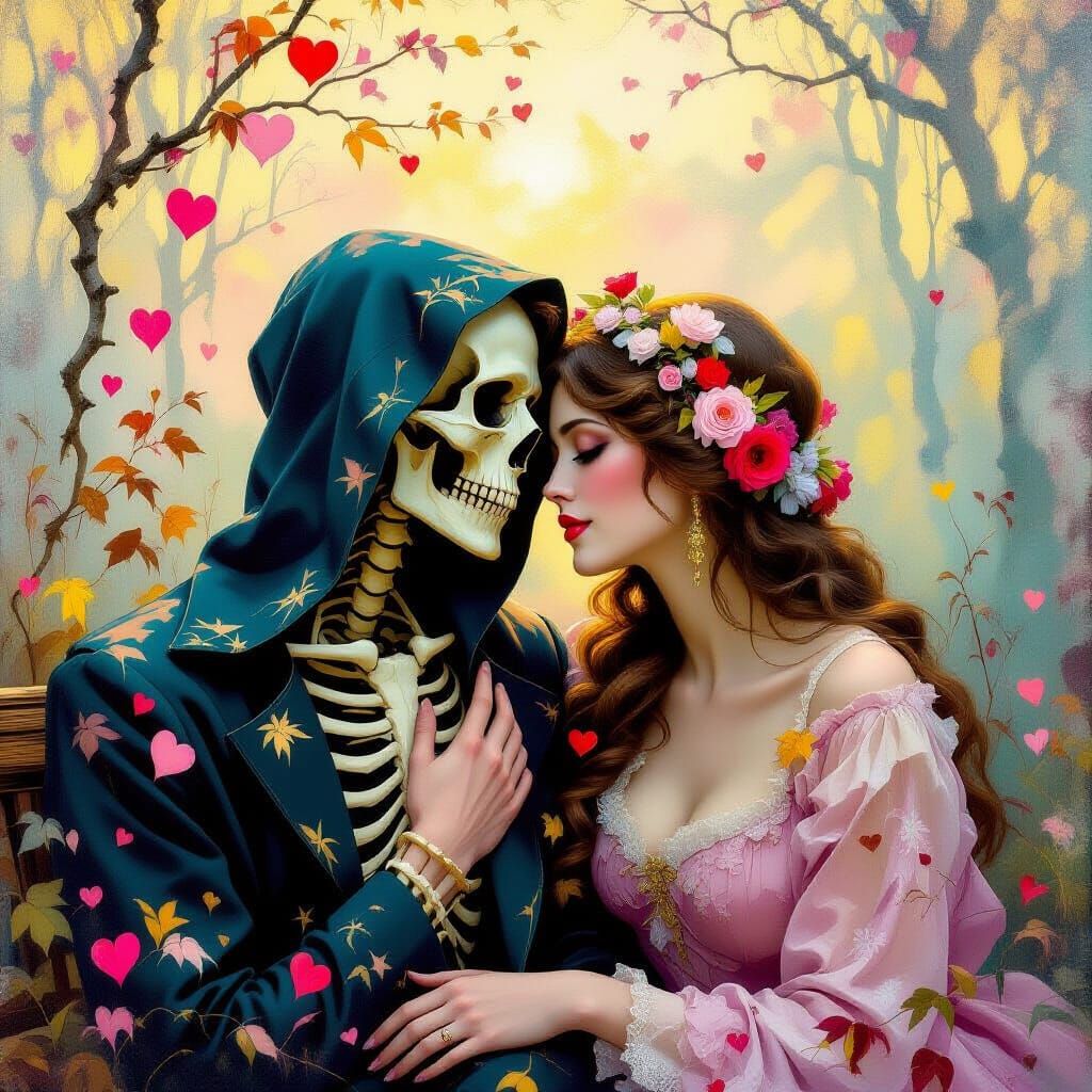 Macabre Romance of Haunted Corpses in Mist