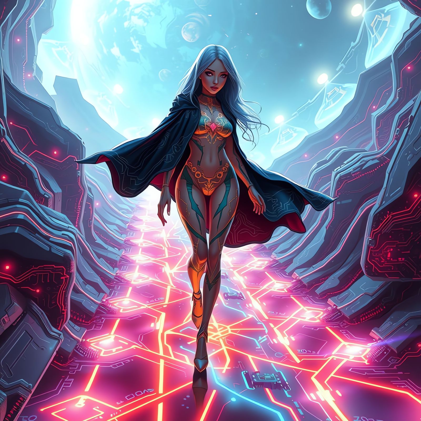 Eona Zenthara – Guardian of the Neon Oracle!